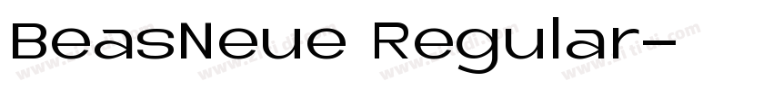 BeasNeue Regular字体转换